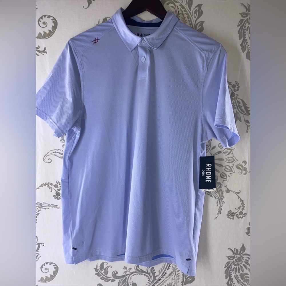 RHONE Light Blue Men’s Polo